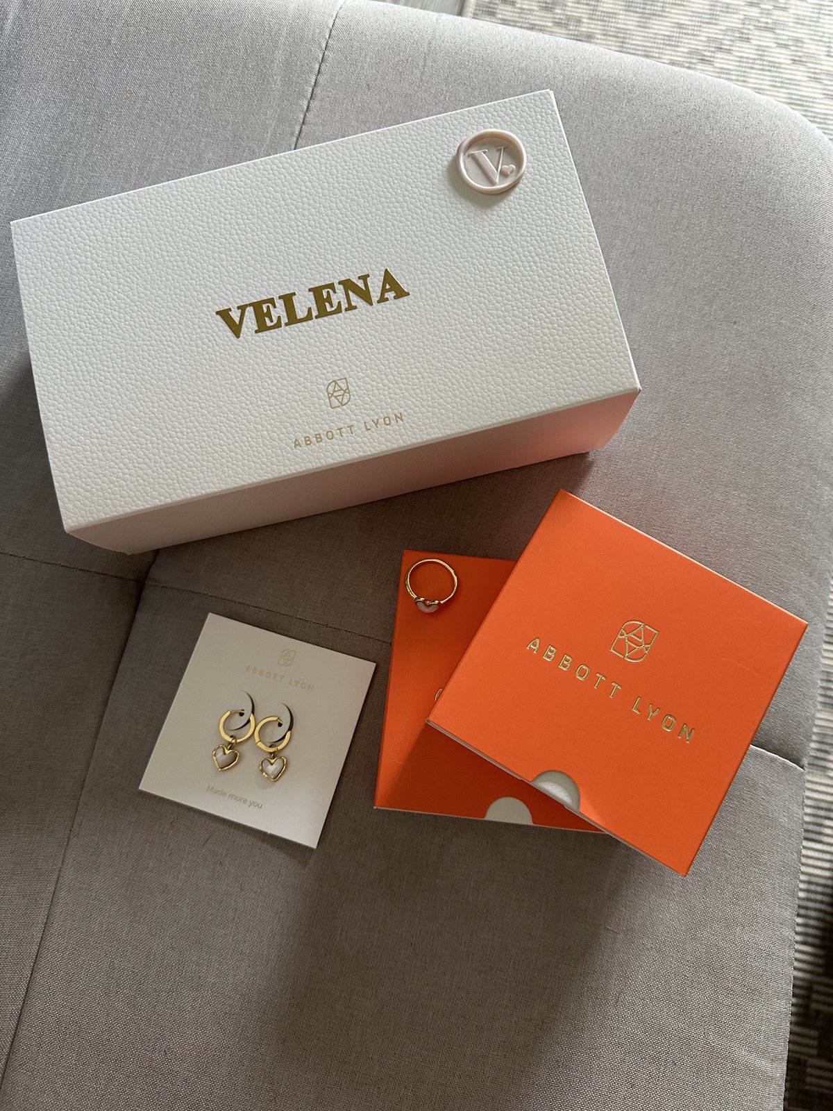 Abbott Lyon personalised jewellery box for Velena