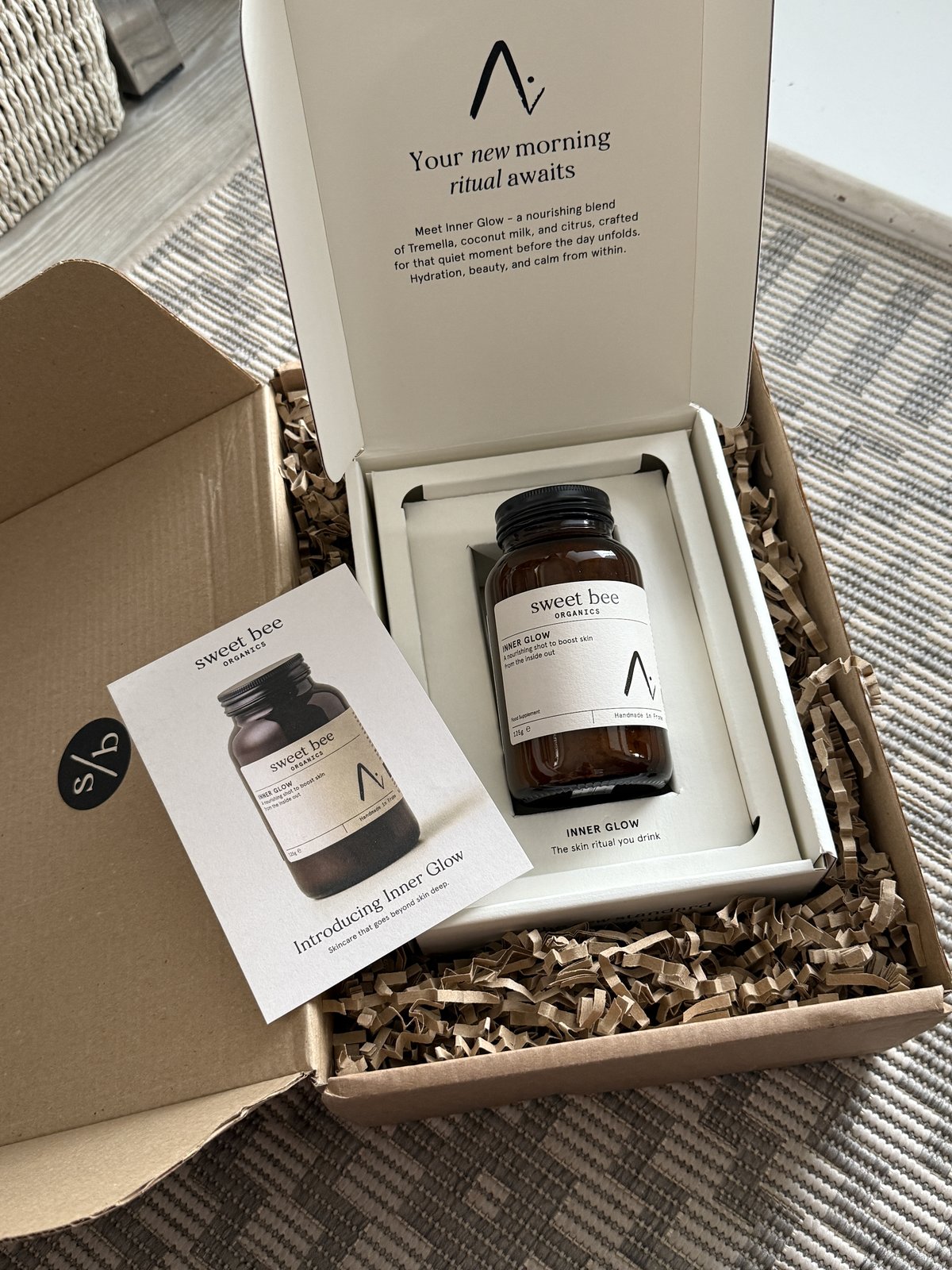 Sweet Bee Organics Inner Glow PR box