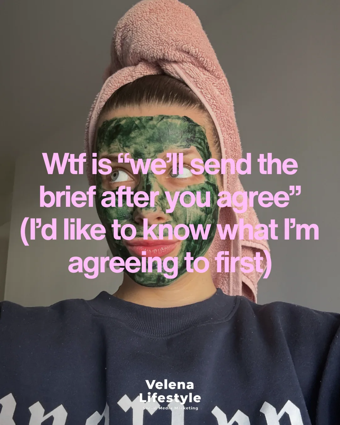 UGC creator meme: brief sent after agreement