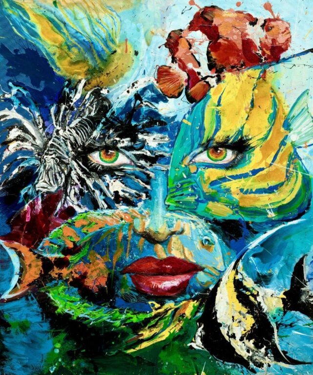 Aqua, a painting by Silvi from the Women Era series