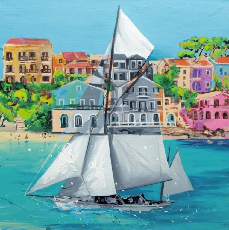 Assos, a painting by Silvi from the Sailing series
