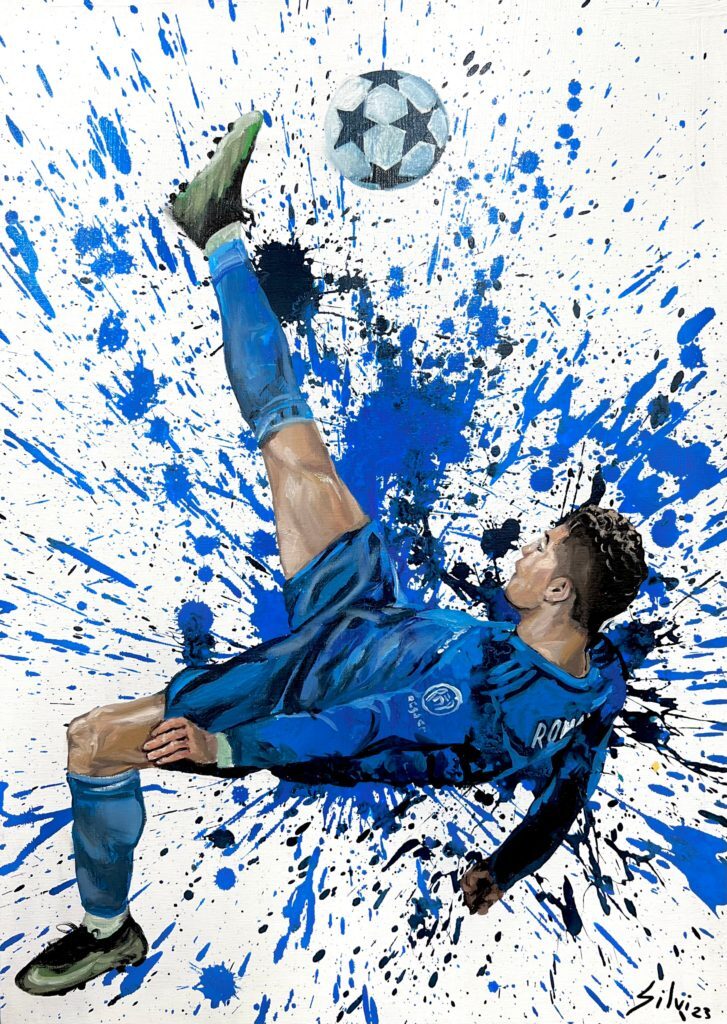 Ronaldo Blue, a painting by Silvi from the Mix series
